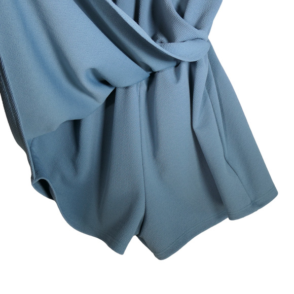 Kimchi Blue Anthropologie Romper Womens Small Blue Stretch Textured Boho - Picture 5 of 13